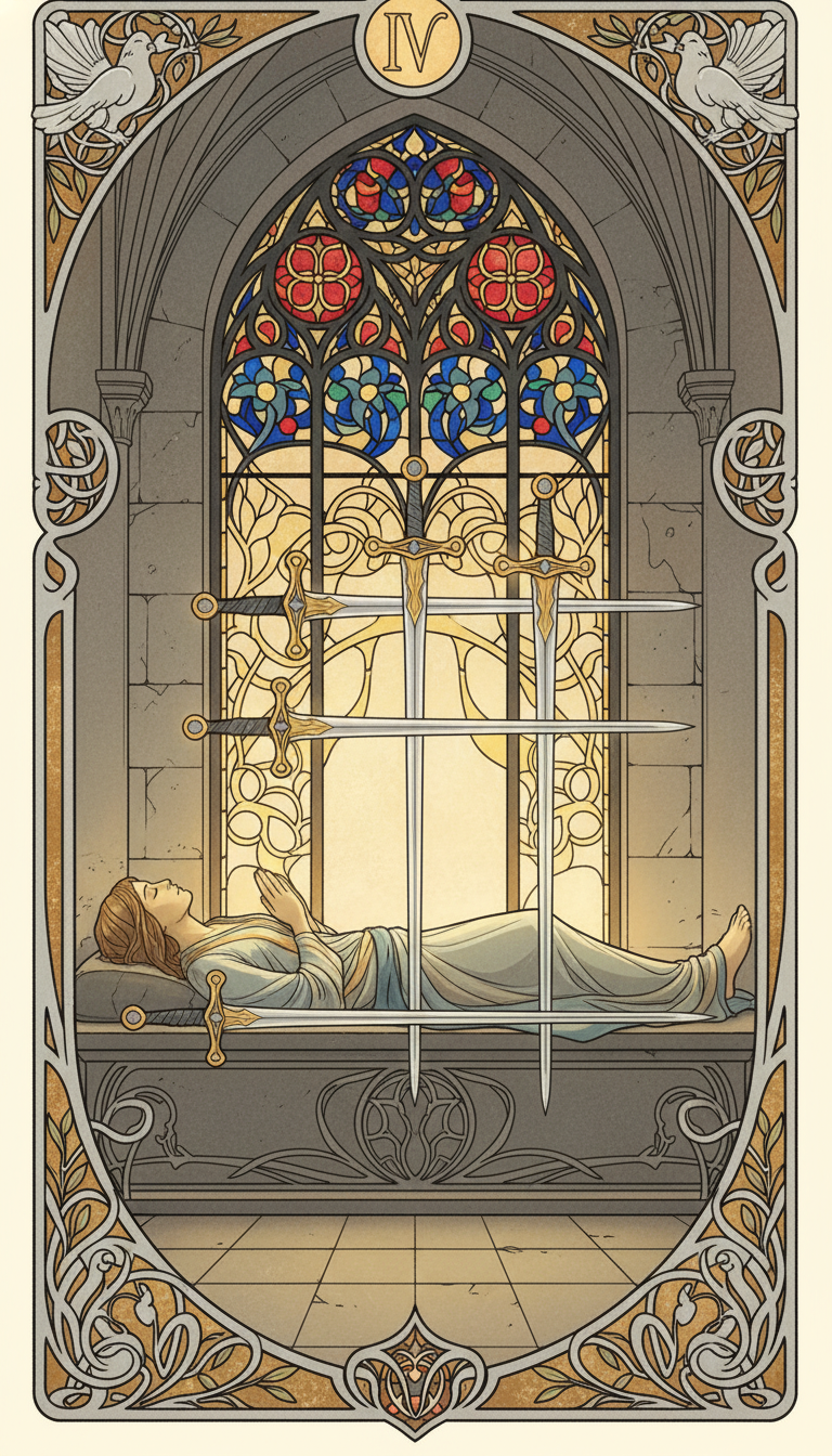 Four of Swords tarot card